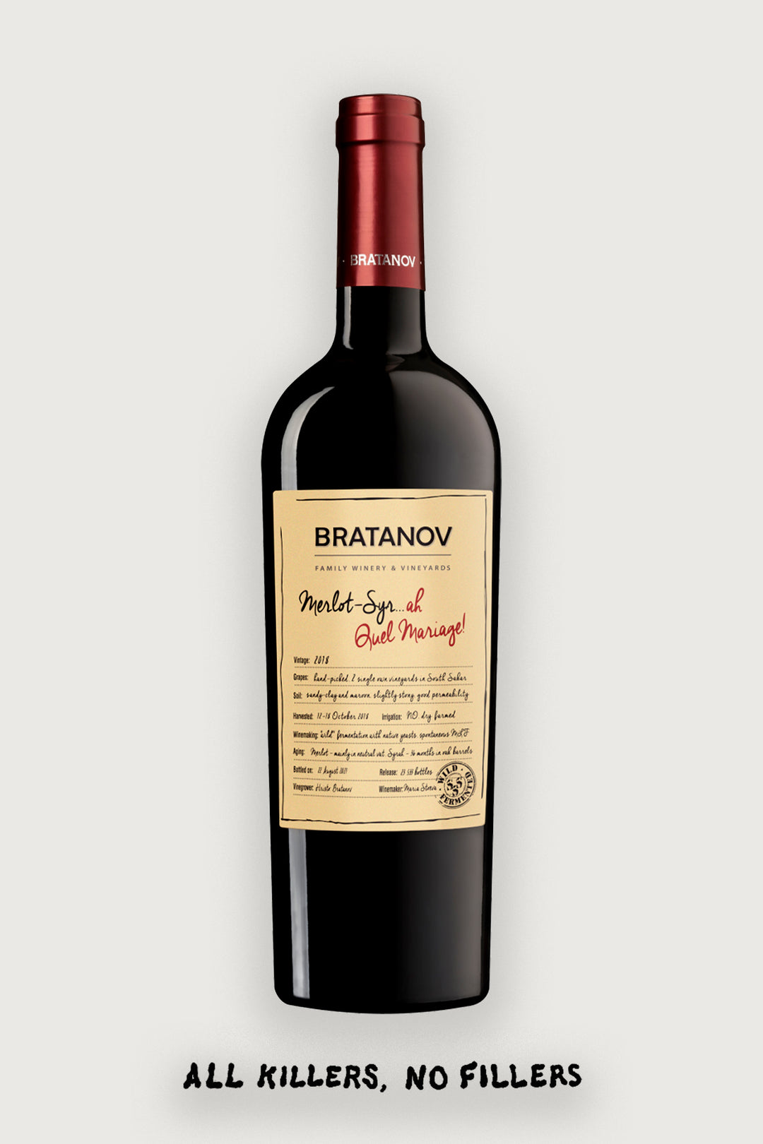Bratanov Family Winery 'Quel Mariage' 2018