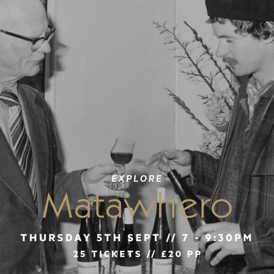 Explore Matawhero Wines // Thursday 5th September 2024 // Shop Floor Tasting