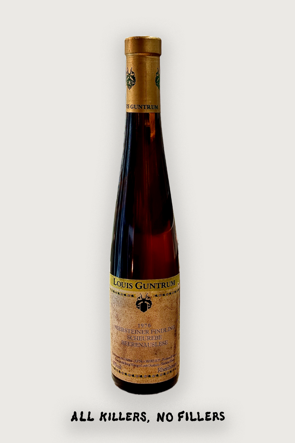 Louis Guntrum Niersteiner Findling Scheurebe Beerenauslese 1976 Halves