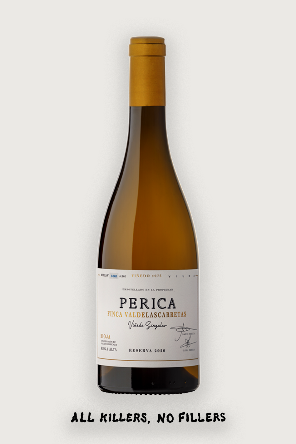 Bodegas Perica 'Finca Valdelascarretas' Viñedo Singular Reserva Blanco Rioja 2020