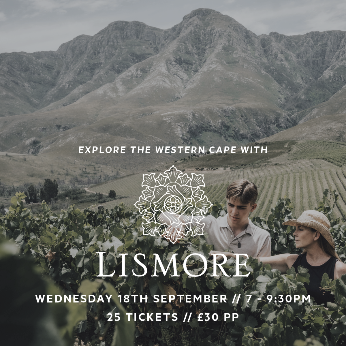 Explore Lismore Estate Vineyards // Wednesday 18th September 2024 // Shop Floor Tasting