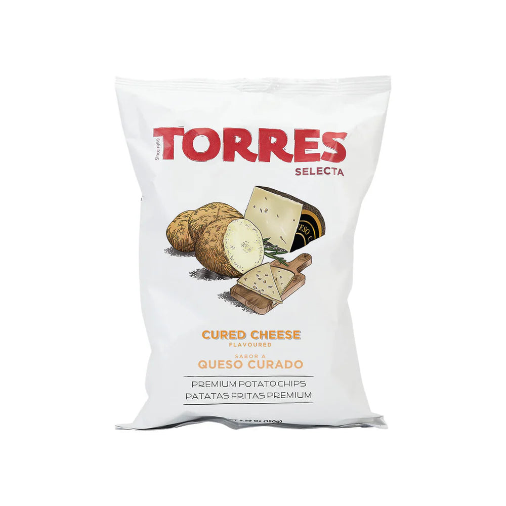 Torres Cured Cheese Potato Crisps (150g)