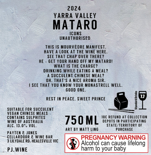 Payten &amp; Jones Mataro Manifest 2024