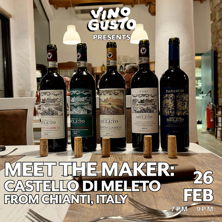 Meet the Maker: Castello di Meleto // Thursday 26th February 2026 // Shop Floor // 7pm