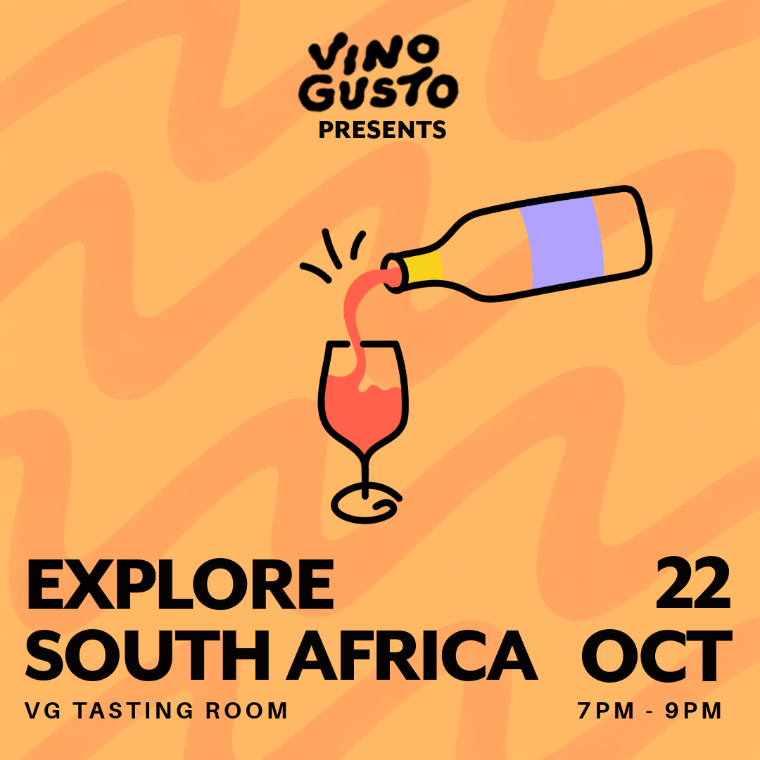 Explore South Africa // Thursday 22nd October 2026 // VG Tasting Room // 7pm